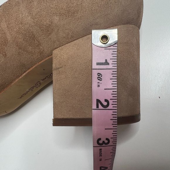 Sam Edelman Serene Block Heel Lace Up Ankle Tie Camel‎ Suede 11 - Picture 13 of 14